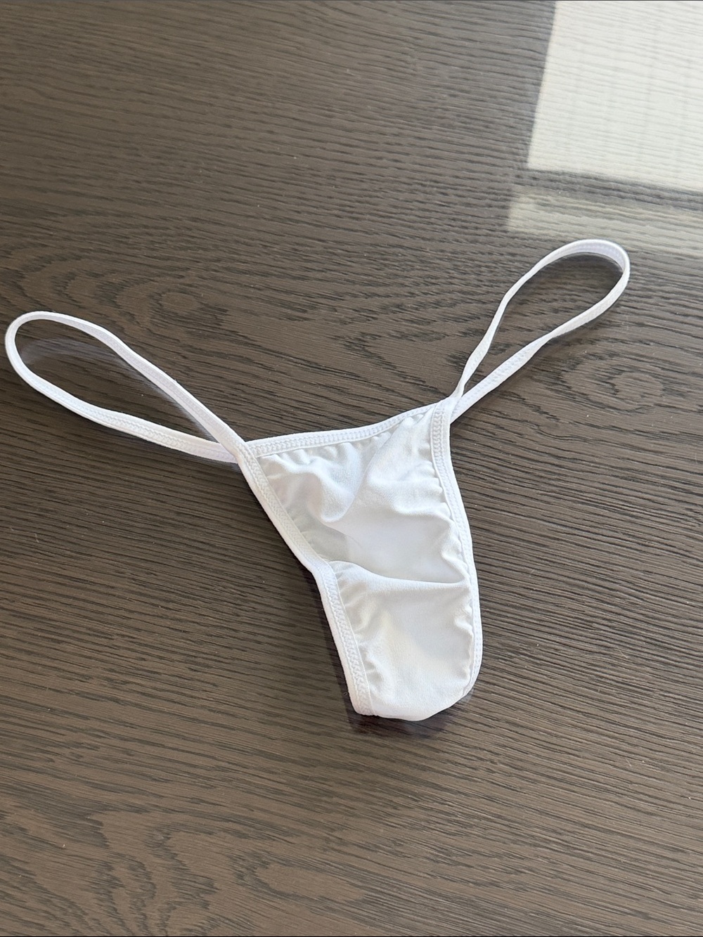 White g-string
